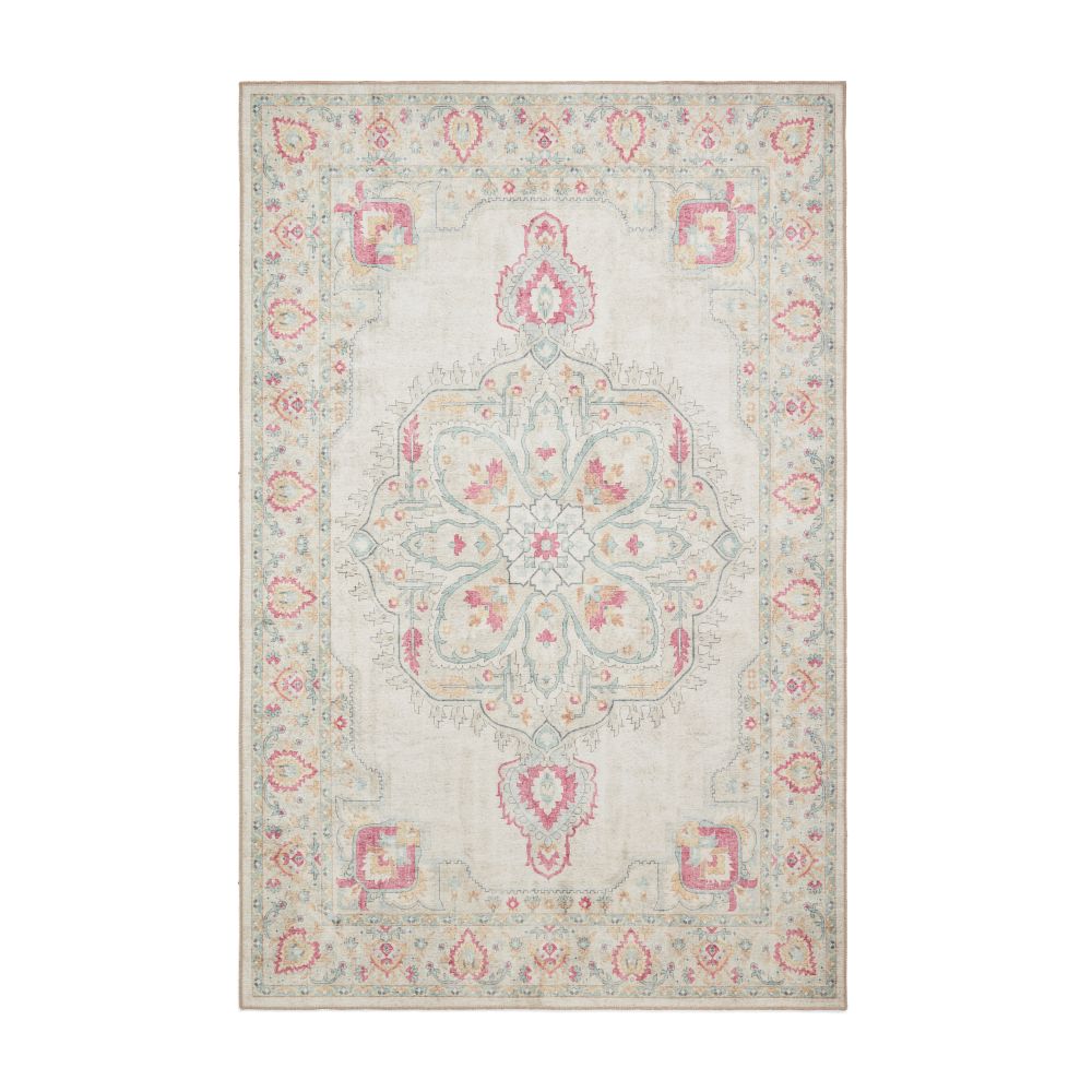Zahra - Washable - S0063 - Cream - Think Rugs