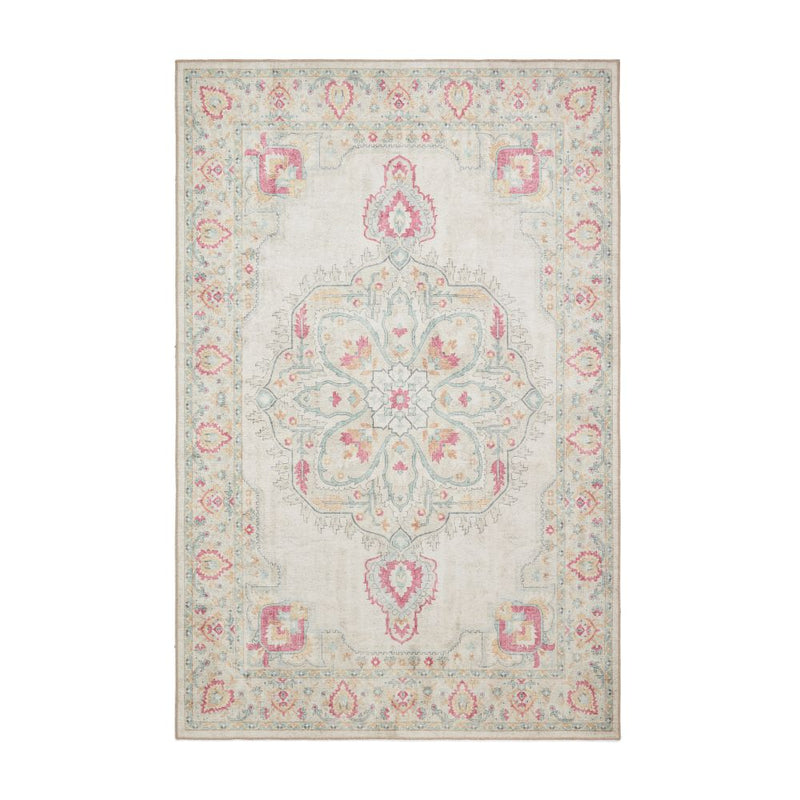 Zahra - Washable - S0063 - Cream - Think Rugs