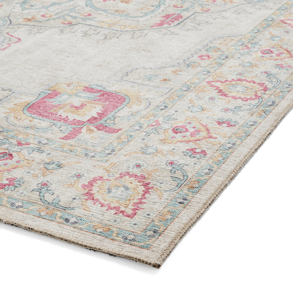 Zahra - Washable - S0063 - Cream - Think Rugs