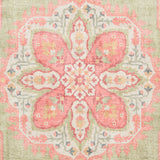 Zahra - Washable - S0063 - Green / Pink - Think Rugs
