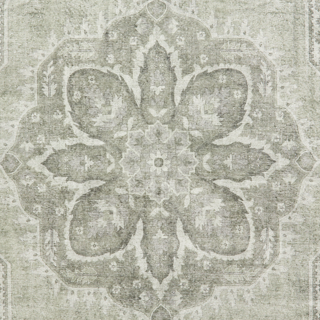 Zahra - Washable - S0063 - Green - Think Rugs