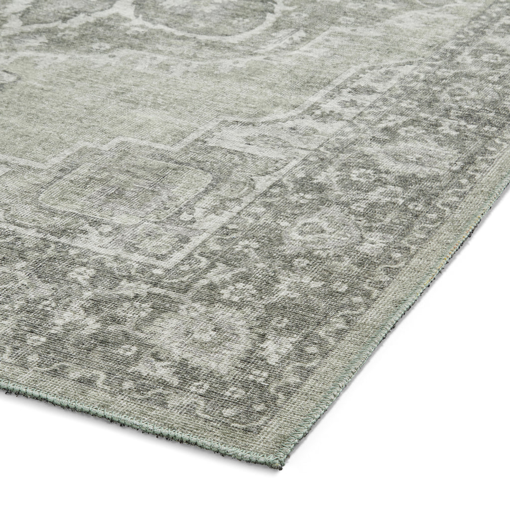 Zahra - Washable - S0063 - Green - Think Rugs