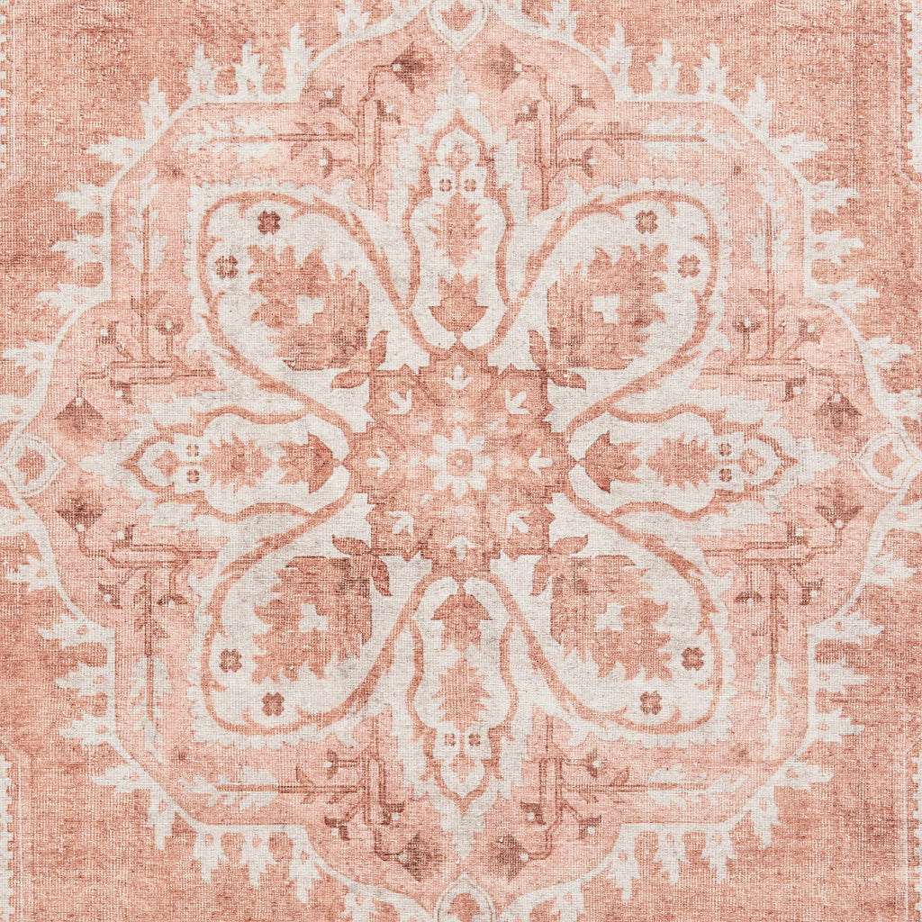 Zahra - Washable - S0063 - Terracotta - Think Rugs