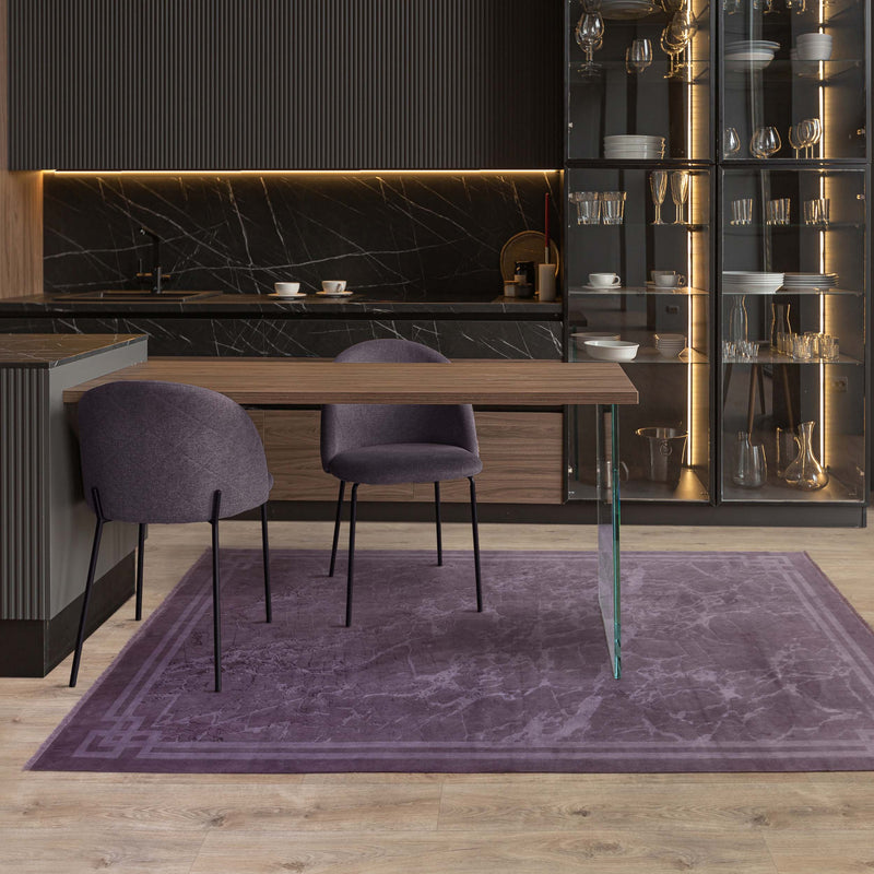 Zehraya - ZE01-  Purple  Border - Asiatic London