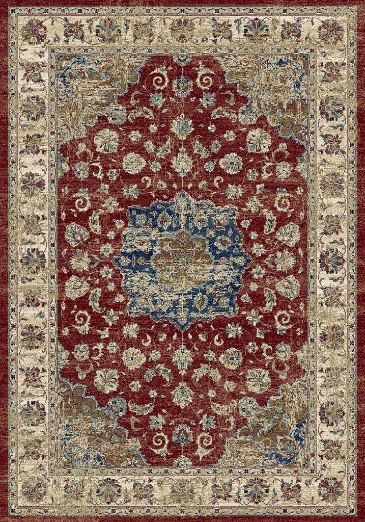 Da Vinci Rugs/Runners/Circles - 057 - 0559 1464 - Red- MC