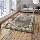 Heritage 4400 Rugs/Runners/Circles - Silver -TR