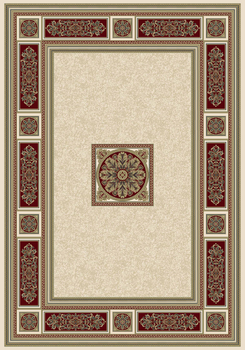 Da Vinci Rugs/Runners/Circles - 057 - 0801 6414- Gold/Red