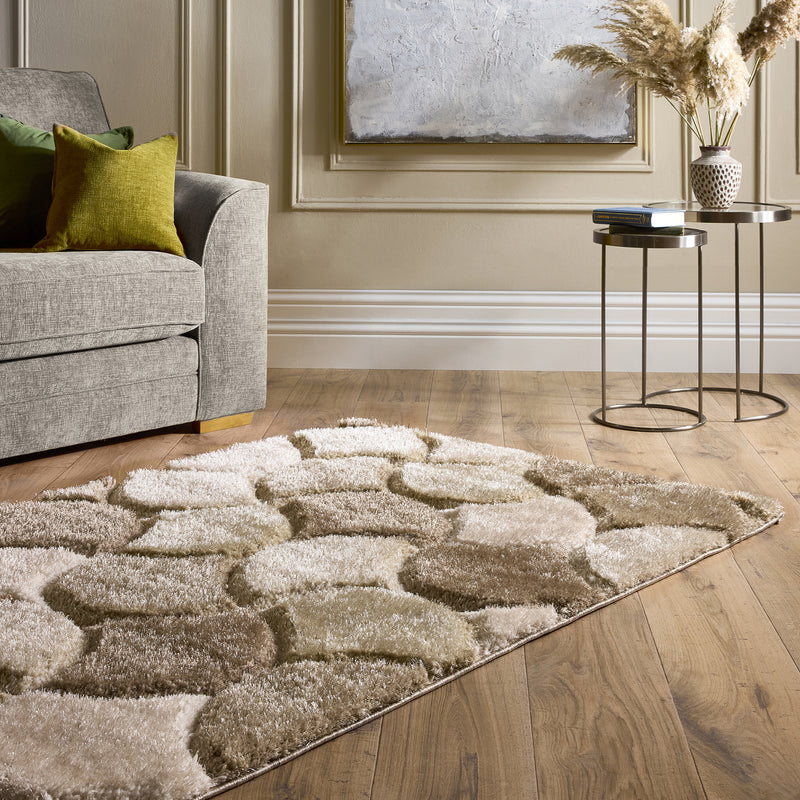 3d Scallop -Neutral - Pheonox Rugs