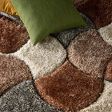 3d Scallop -Terracotta -   Pheonox Rugs