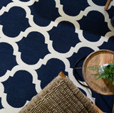 Antibes - Indoor / Outdoor - AN02 - Blue Trellis- Asiatic London