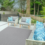 Antibes - Indoor / Outdoor - AN07 - Light Grey Arrow - Asiatic London