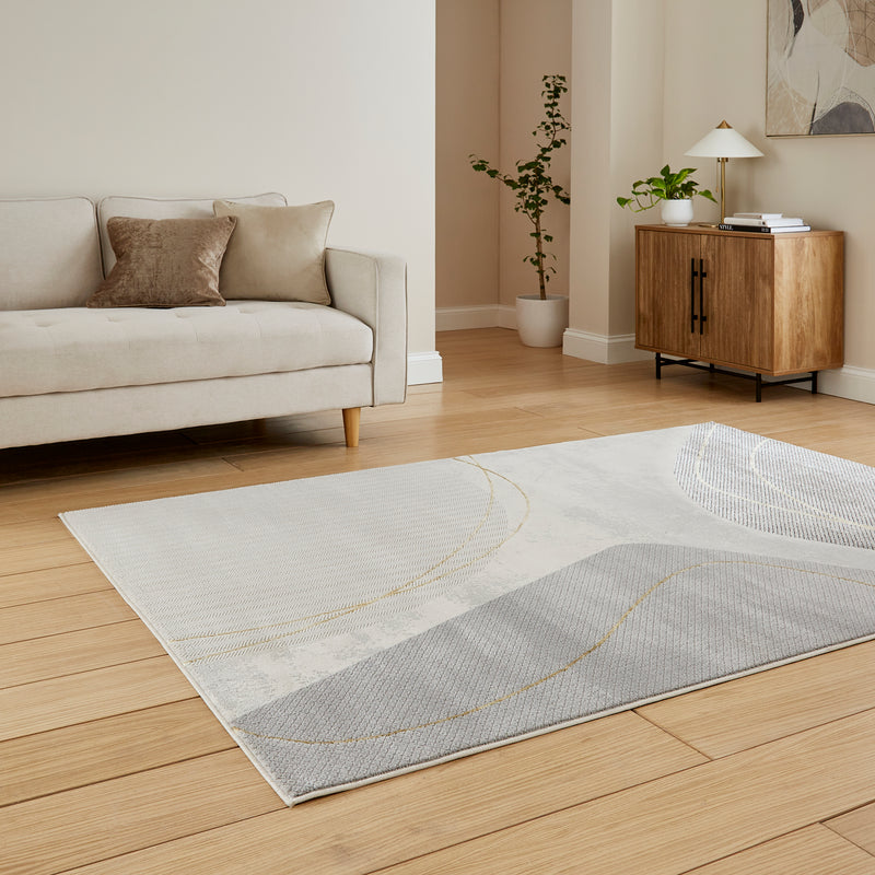 Apollo Modern Abstract Grey / Gold E9974