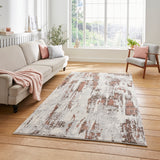 Apollo Modern Abstract Grey / Rose GR579