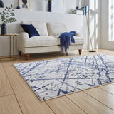 Artemis Modern Abstract Blue / Silver B8403A