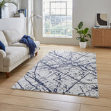 Artemis Modern Abstract Blue / Silver B8403A