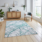 Artemis Modern Abstract Green / Silver B8403A