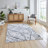 Artemis Modern Abstract Silver B8403A