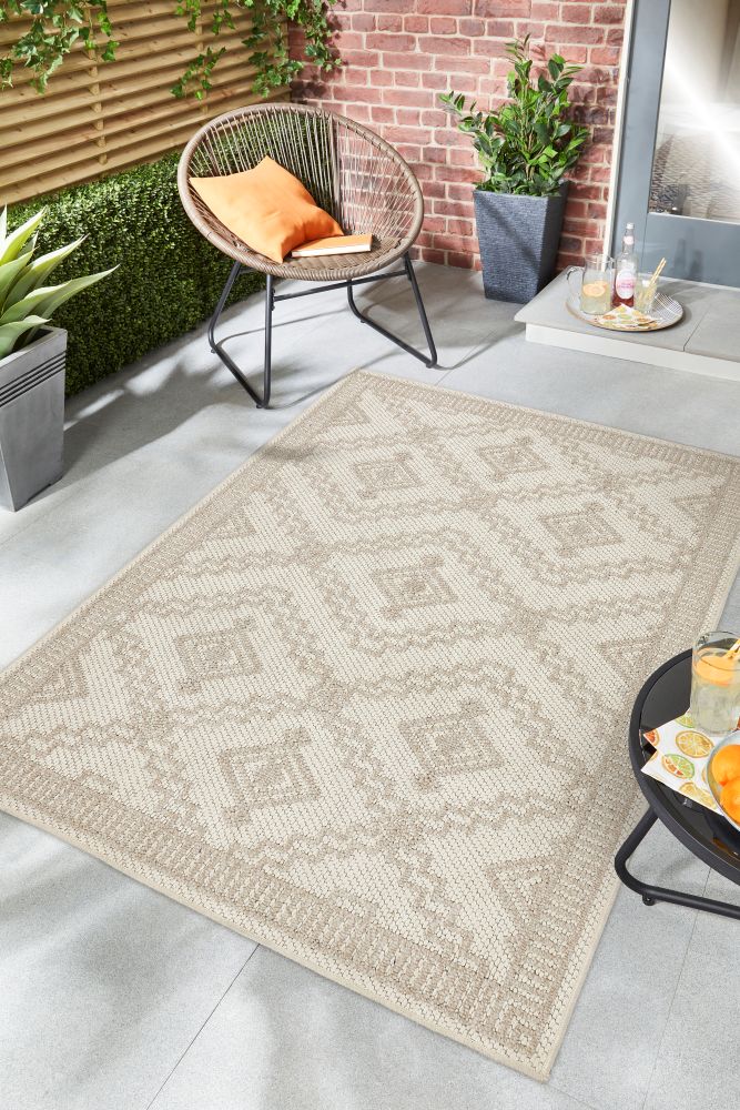 Atlas Weave - Diamond -  Cream-  Pheonox Rugs