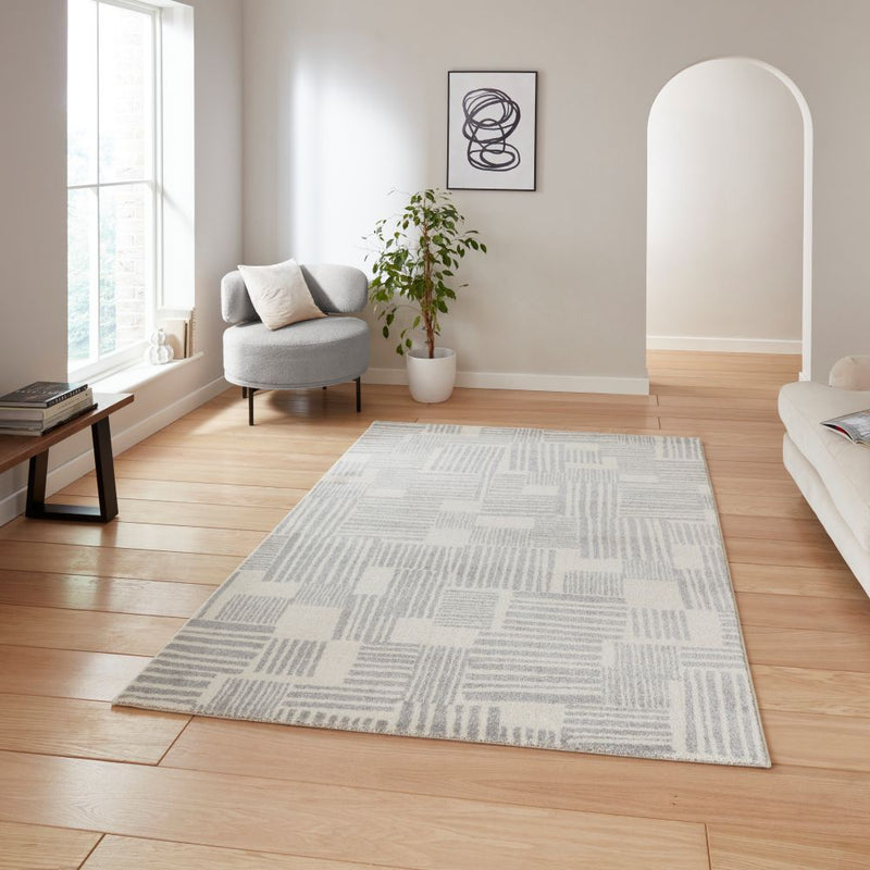 Blocks - Grey -  Catherine Lansfield - Think Rugs