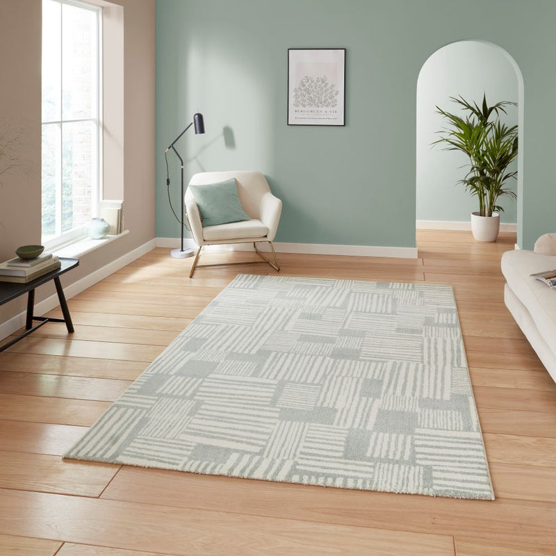 Blocks - Sage Green  -  Catherine Lansfield - Think Rugs