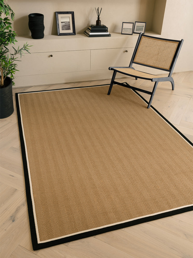 Bordo - Herringbone - Charcoal Cream -  Asiatic London