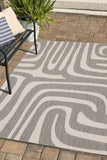 County - Flatweave - Zebra- Grey-  Indoor / Outdoor - Melrose Interiors