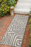 County - Flatweave - Zebra- Grey-  Indoor / Outdoor - Melrose Interiors
