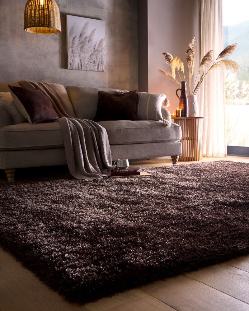 Chicago-Rich Jewels- Chocolate  - Shaggy-  Origins - Phoenox Rugs