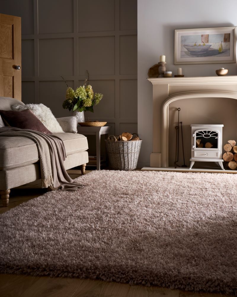 Chicago Light Neutrals- Latte- Shaggy-  Origins - Phoenox Rugs