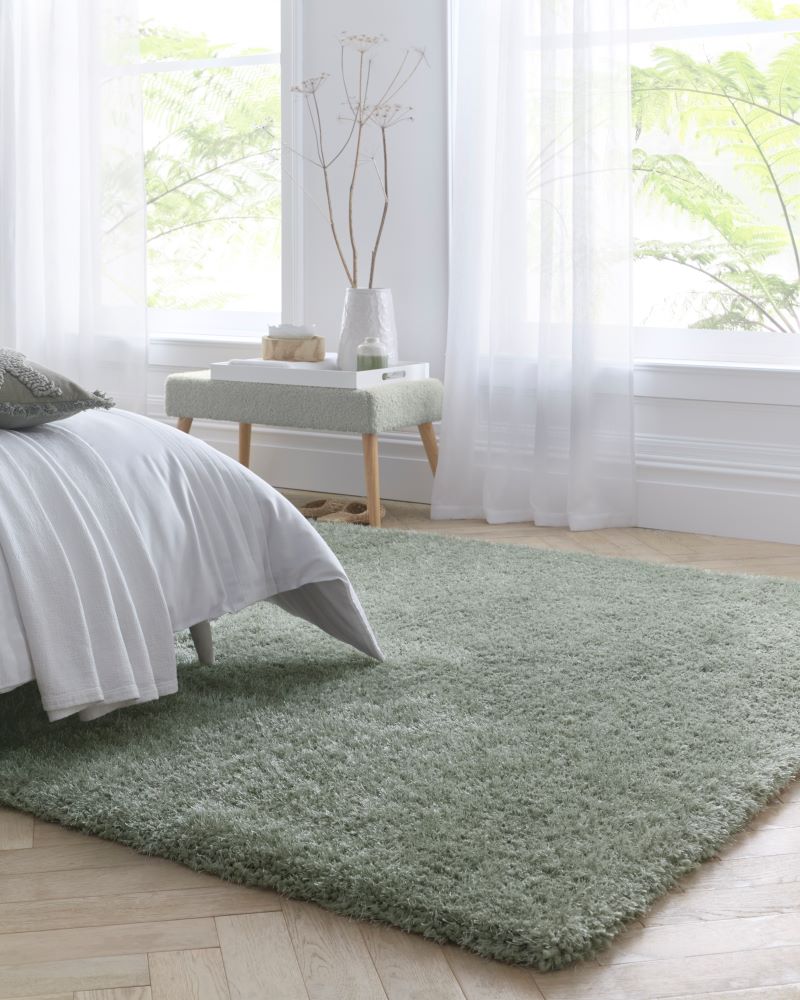 Chicago Light Neutrals-Sage Green- Shaggy-  Origins - Phoenox Rugs