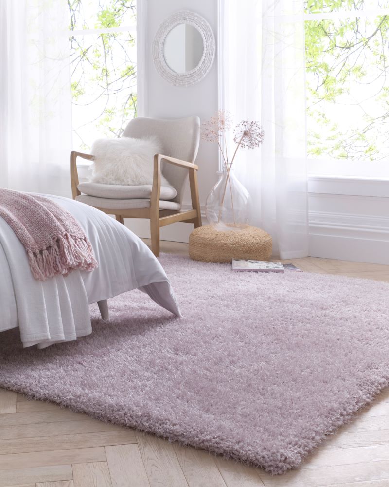 Chicago Light Neutrals -Soft Lilac- Shaggy-  Origins - Phoenox Rugs