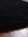 Chicago- Graphic- Black - Shaggy-  Origins - Phoenox Rugs