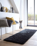 Chicago- Graphic- Black - Shaggy-  Origins - Phoenox Rugs