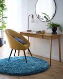 Chicago-Shades of Blue- Dark Teal - Shaggy-  Origins - Phoenox Rugs