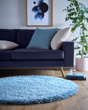 Chicago-Shades of Blue- Duck Egg- Shaggy-  Origins - Phoenox Rugs