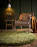 Chicago-Rich Jewels-  Olive- Shaggy-  Origins - Phoenox Rugs