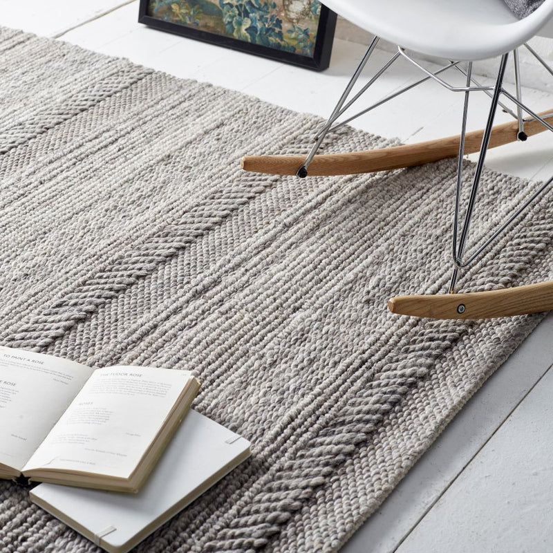 Chunky Knit - Grey - Origins - Phoenox Rugs