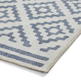 Coral Modern Geometric Blue H1058