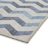 Coral Modern Geometric Blue H1059