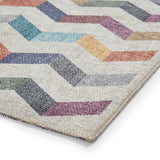 Coral Modern Geometric Multi H1059