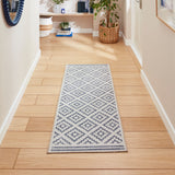 Coral Modern Geometric Blue H1058