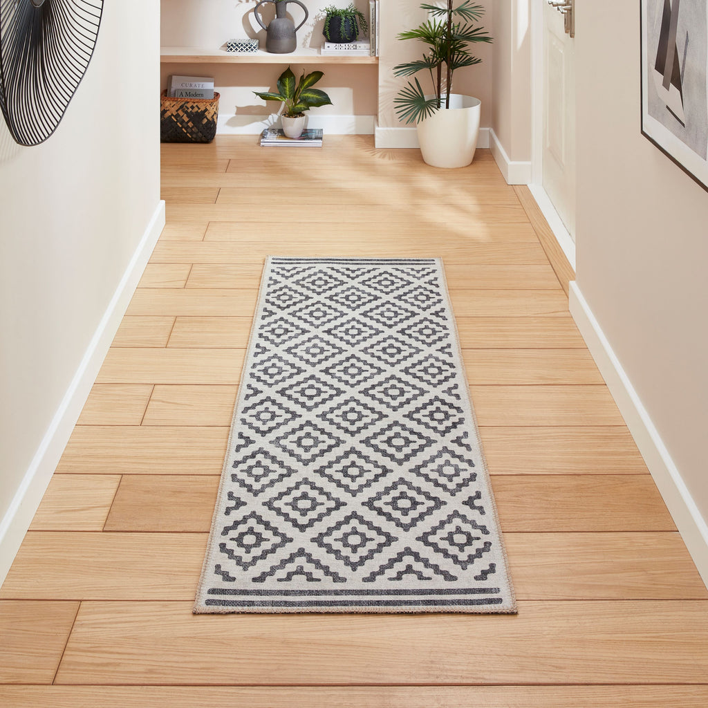Coral Modern Geometric Grey H1058
