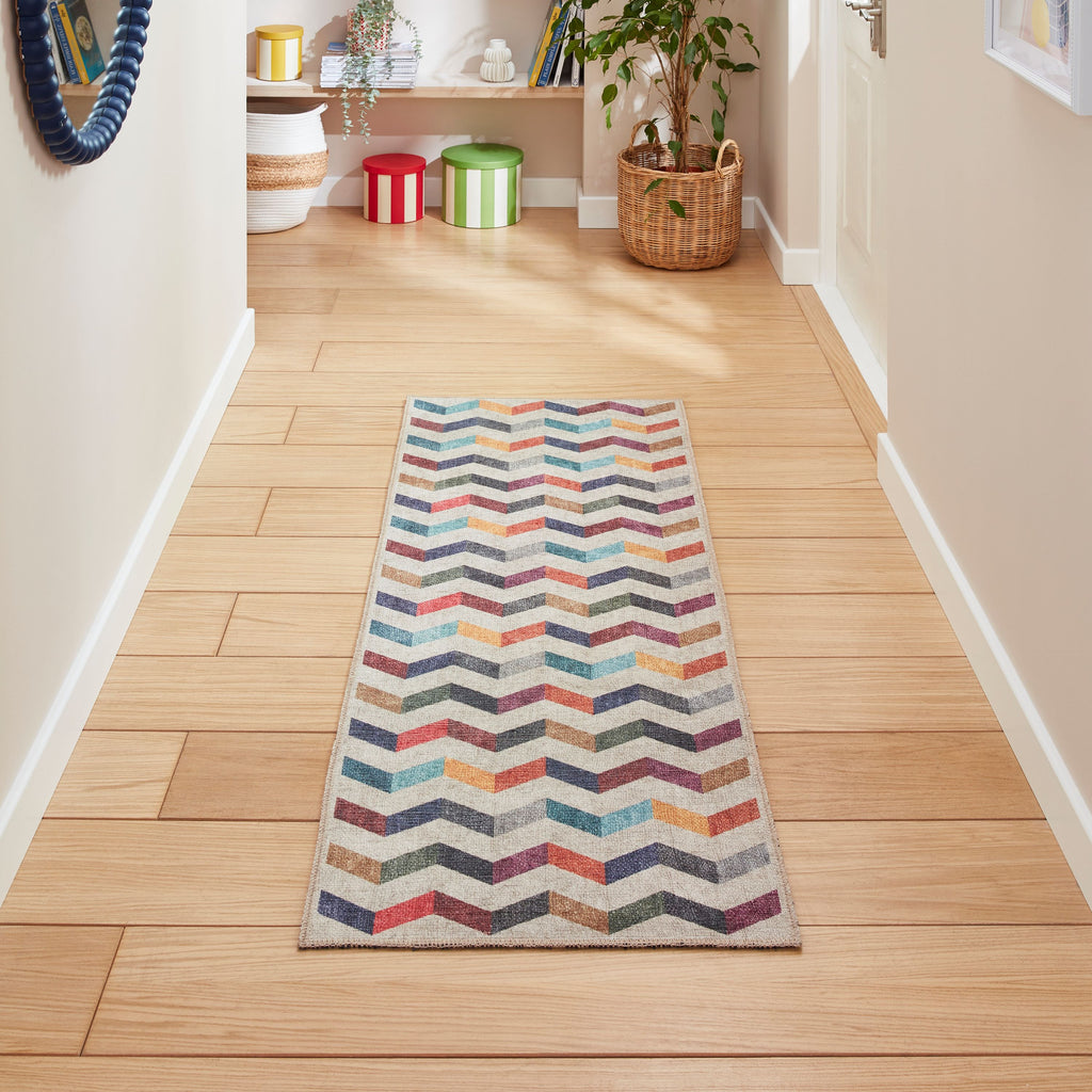 Coral Modern Geometric Multi H1059