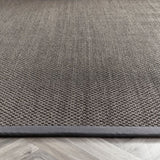 Sisal Neutrals- Dark Grey - Grey Border -  Origins-  Phoenox Rugs