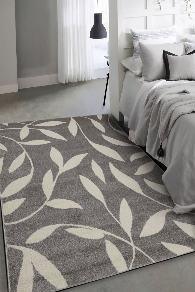 Echo- Leaf - Grey -  Melrose Interiors