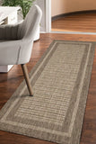 Flatweave Gel - Border- Latte- Anti--Slip- Melrose Interiors