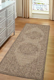 Flatweave Gel - Medallion - Latte- Anti--Slip- Melrose Interiors
