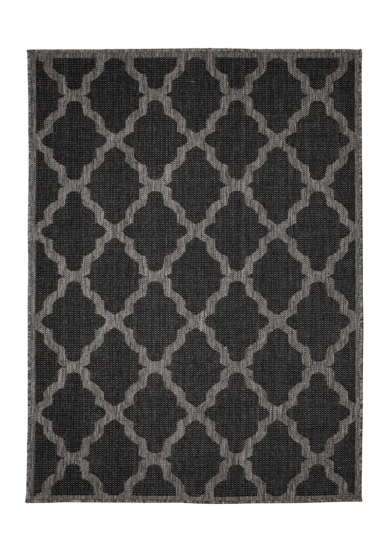 Flatweave Gel - Trellis- Black- Anti--Slip- Melrose Interiors