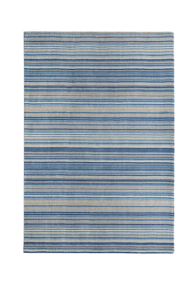 Fine Stripes -  Blue / Beige- Origins - Phoenox Rugs