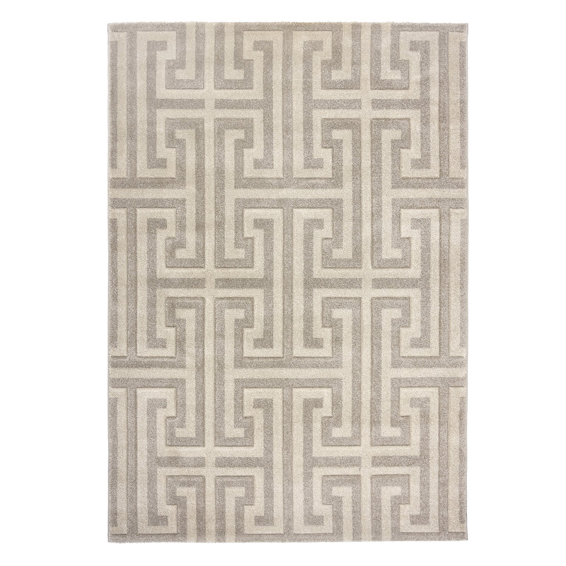Greek Key - Taupe / Beige - Pheonox Rugs